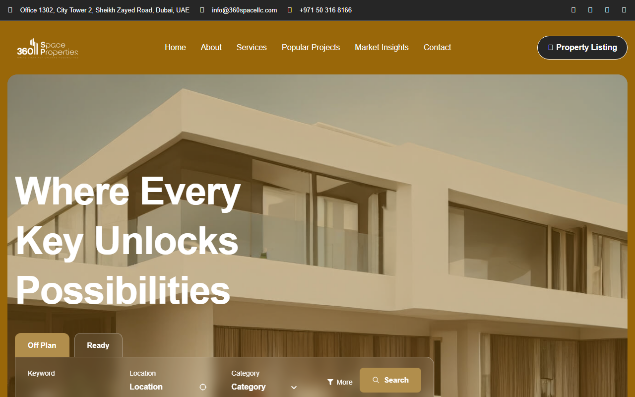 360spacellc.com screenshot