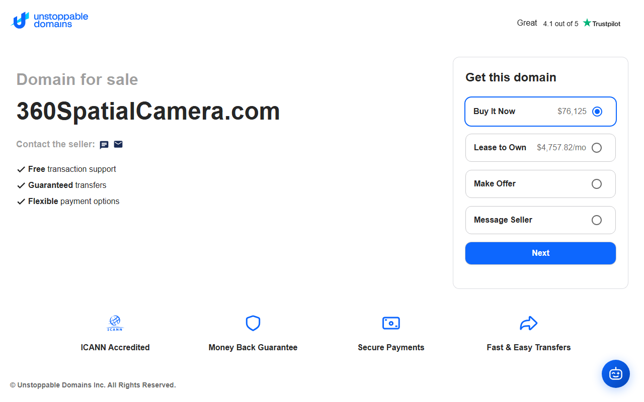 360spatialcamera.com screenshot