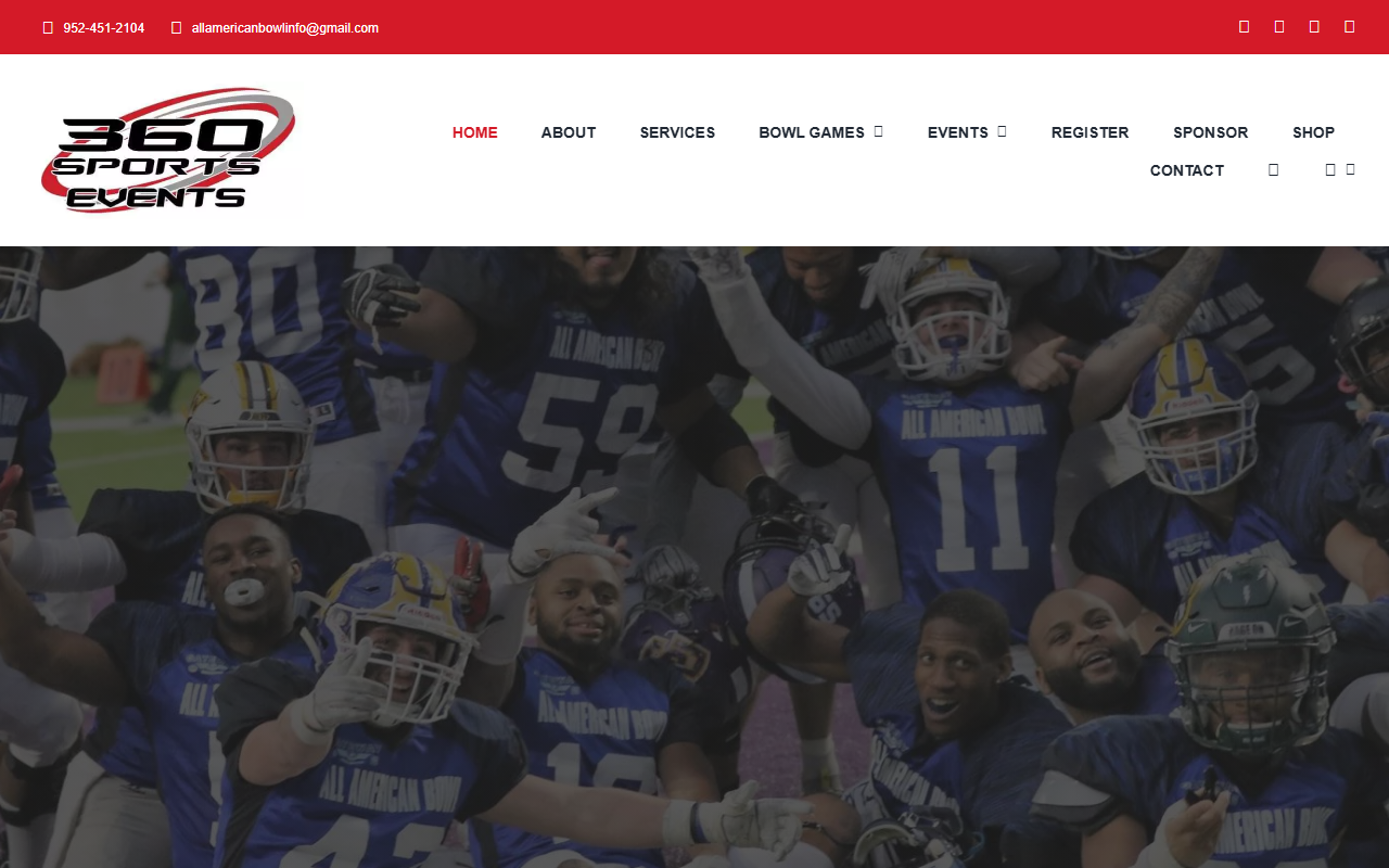 360sportsevents.com screenshot