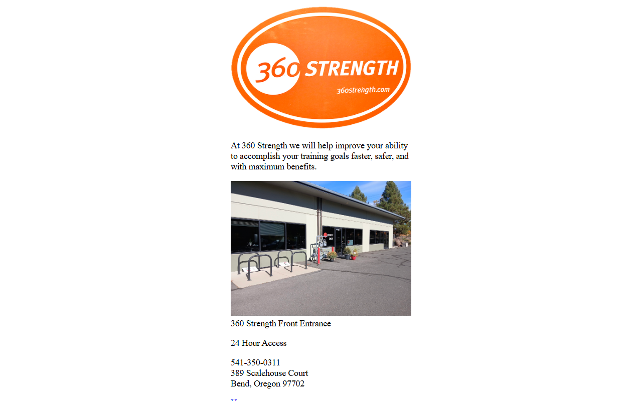 360strengthgym.com screenshot