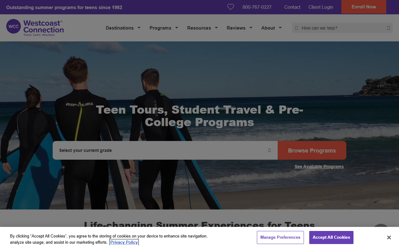 360studenttravel.com screenshot
