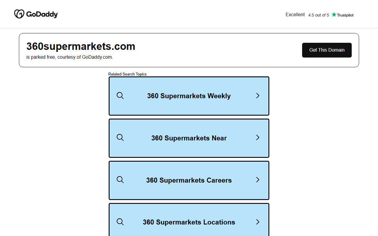 360supermarkets.com screenshot