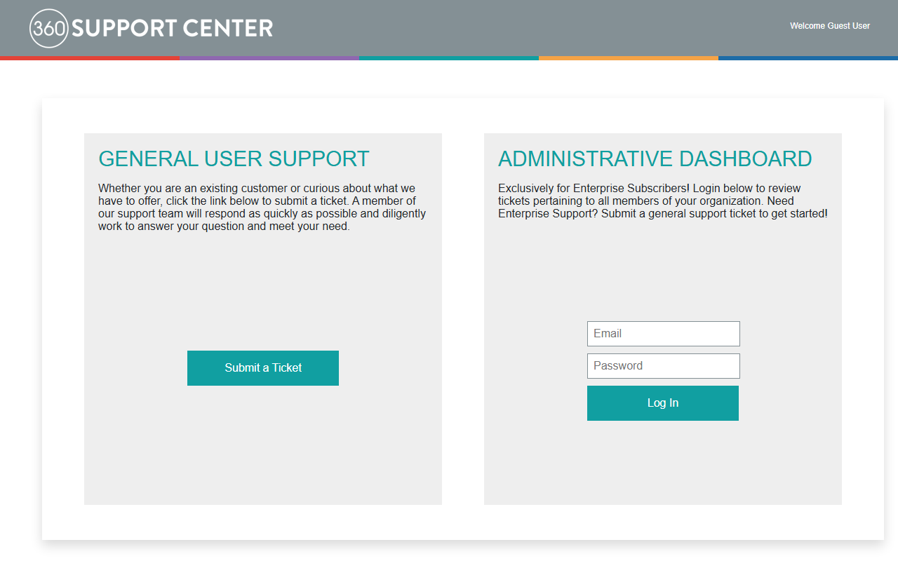 360supportcenter.com screenshot