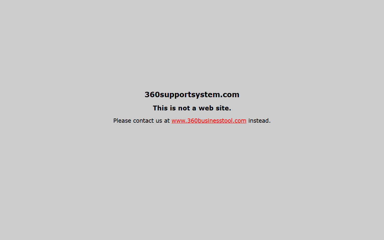 360supportsystem.com screenshot