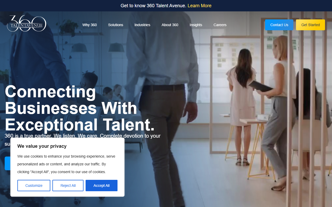 360talentavenue.com screenshot
