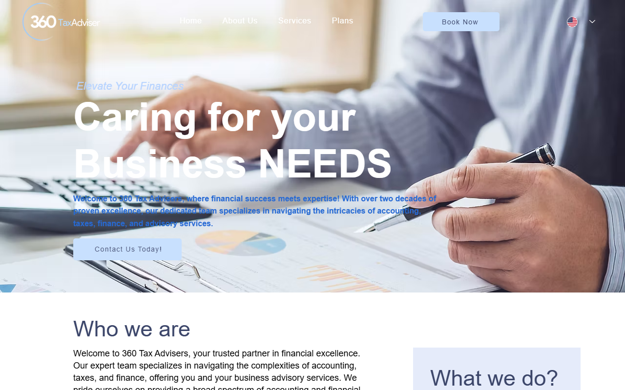 360taxadvisers.com screenshot