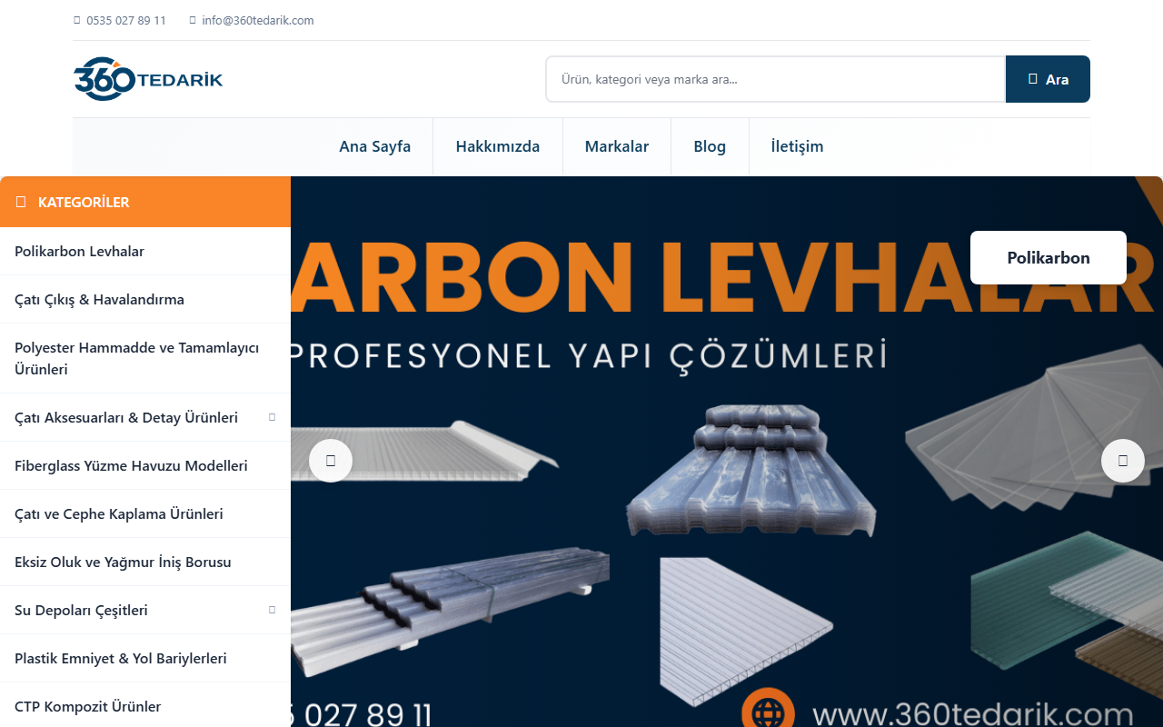 360tedarik.com screenshot