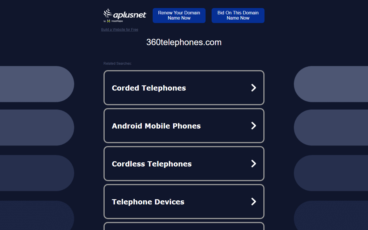 360telephones.com screenshot