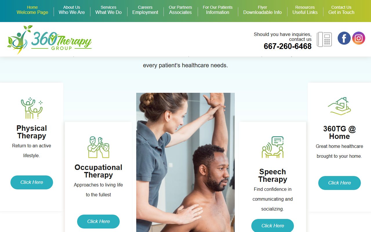 360therapygroup.com screenshot