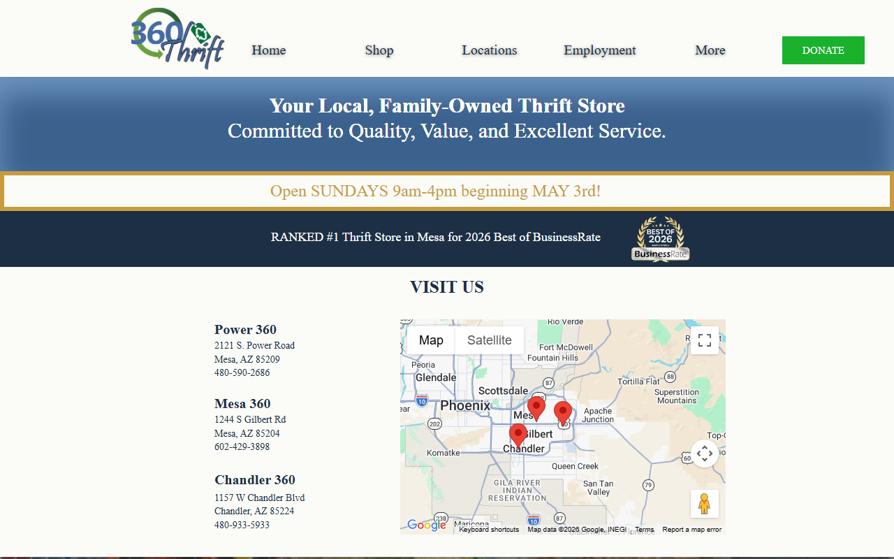 360thriftstores.com screenshot