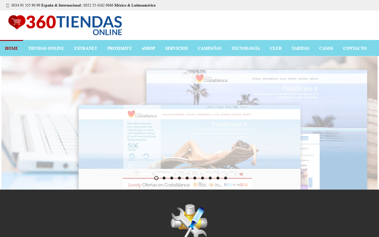 360tiendasonline.com screenshot
