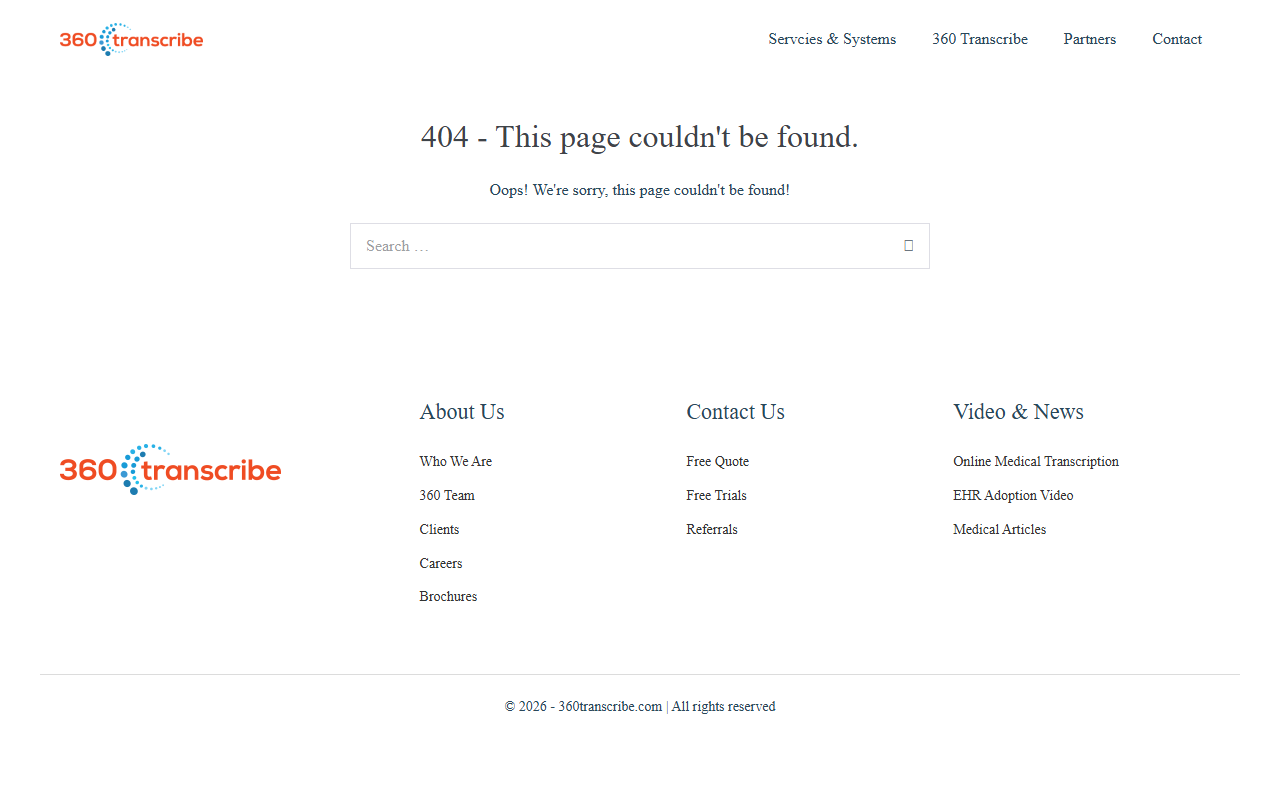 360transcribe.com screenshot