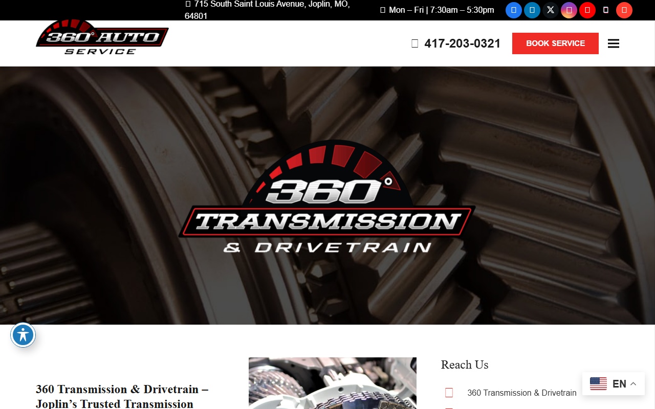 360transmission.com screenshot