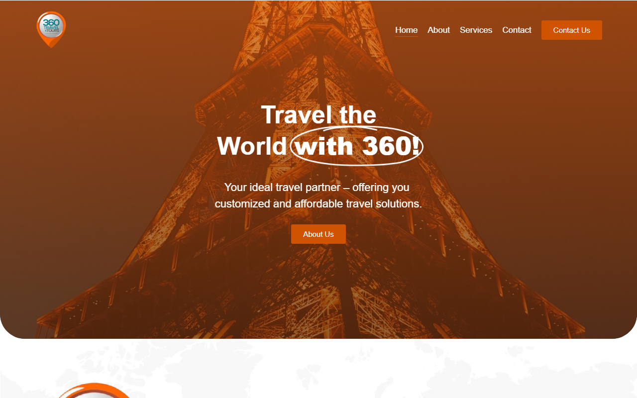 360travelandtour.com screenshot