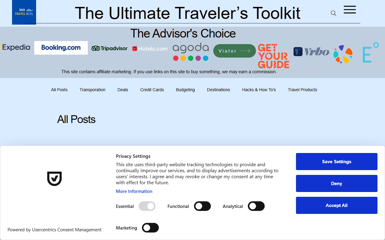 360travelblog.com screenshot