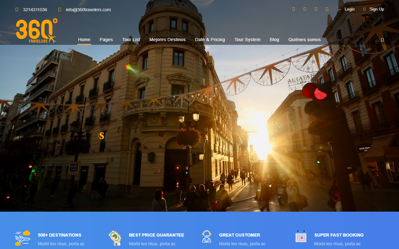 360travelers.com screenshot