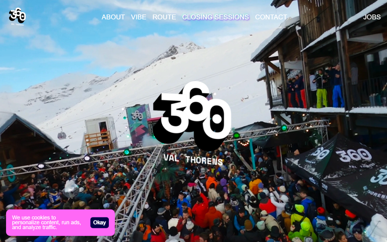 360valthorens.com screenshot