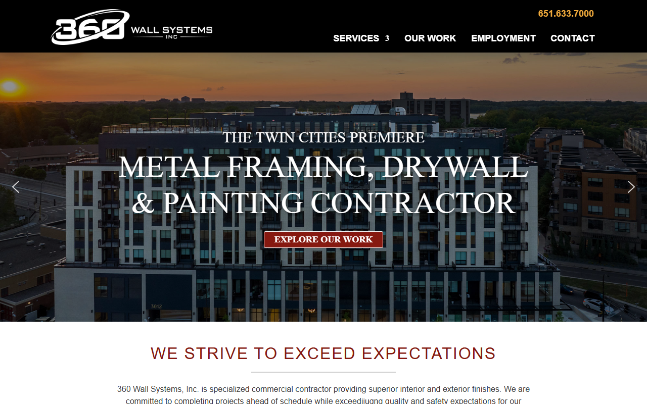 360wallsystems.com screenshot