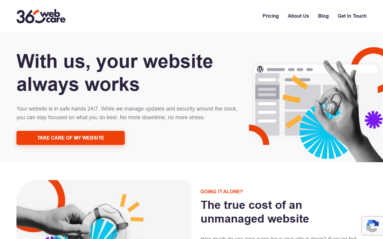 360webcare.com screenshot