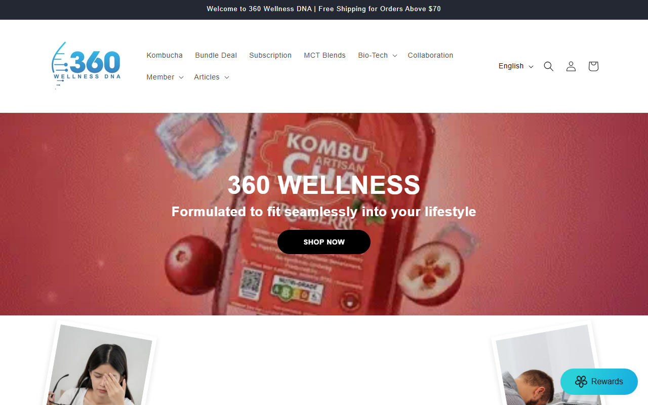 360wellnessdna.com screenshot