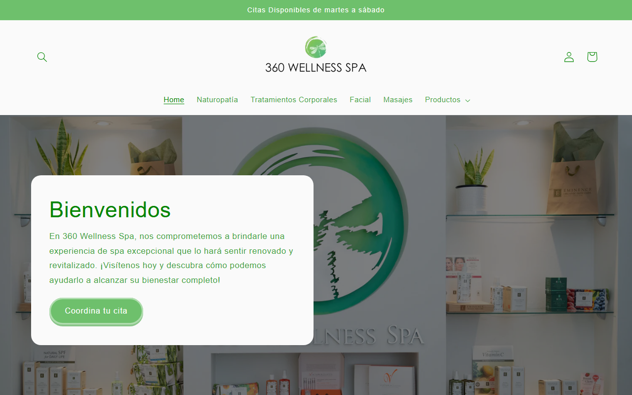 360wellnessspa.com screenshot