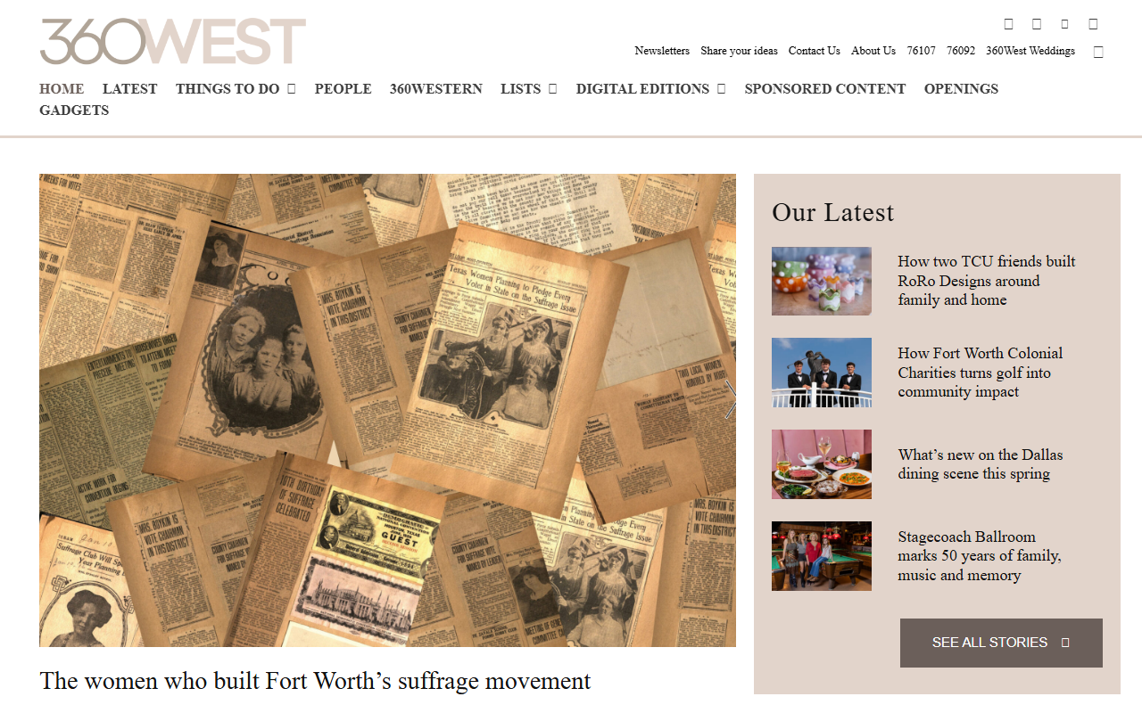 360westmagazine.com screenshot