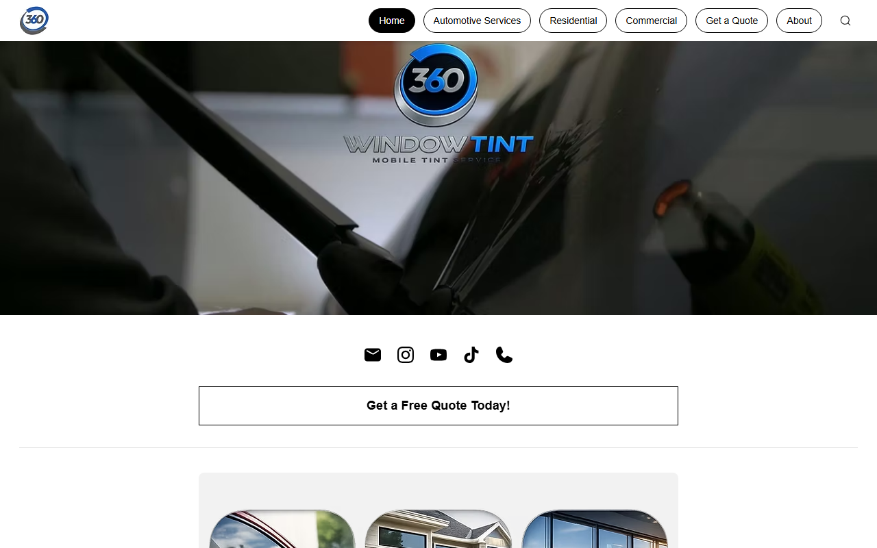 360windowtint.com screenshot