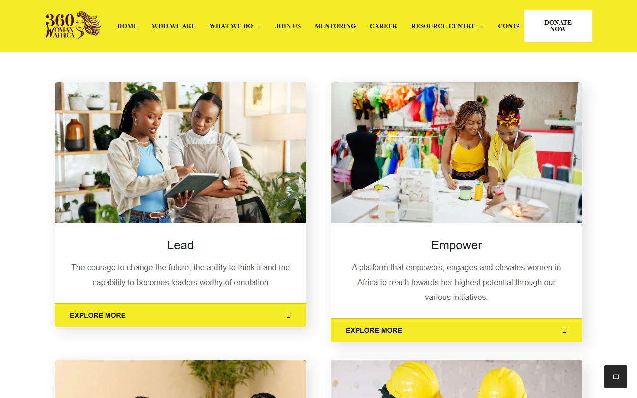 360womanafrica.com screenshot