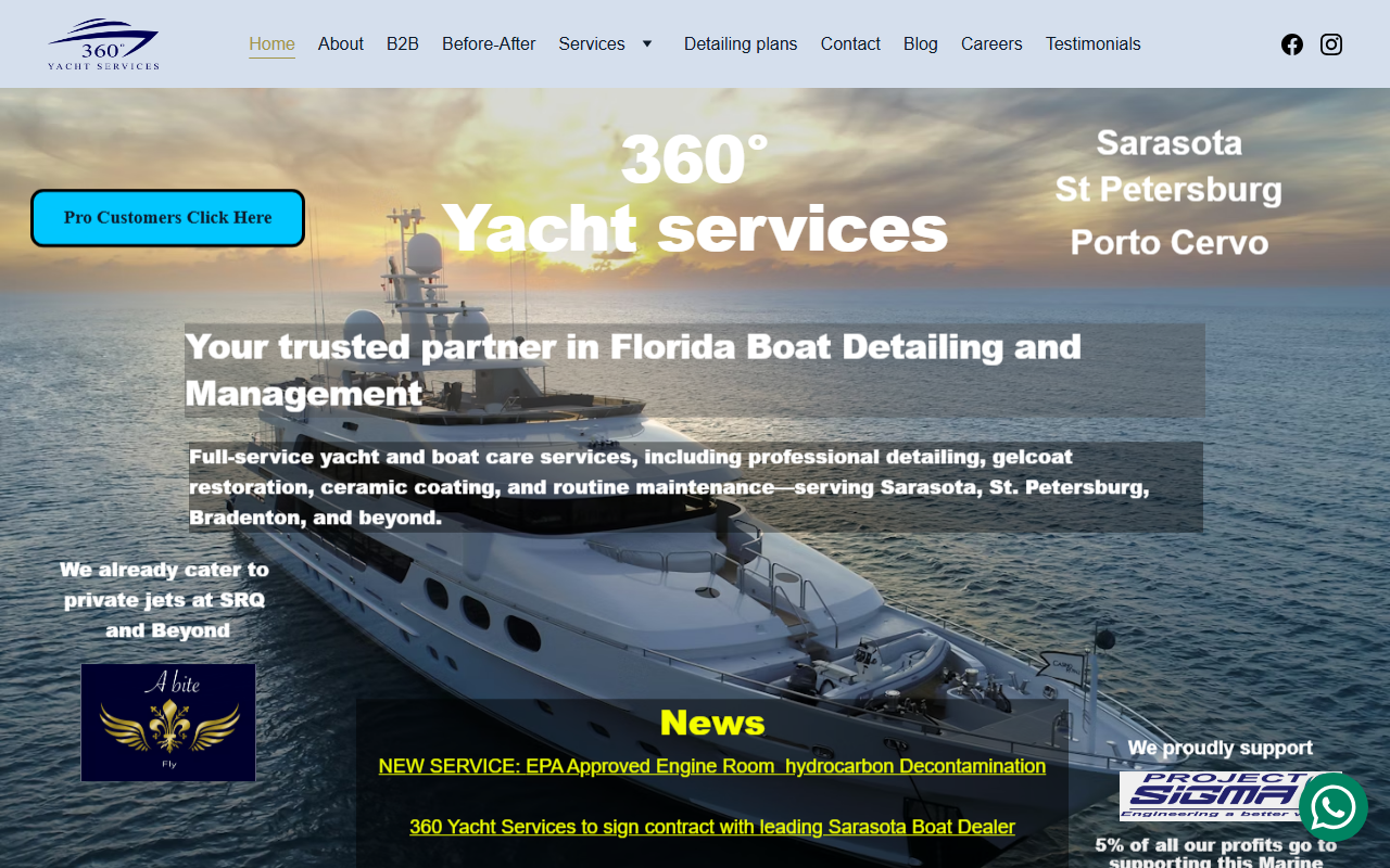 360yachtservices.com screenshot