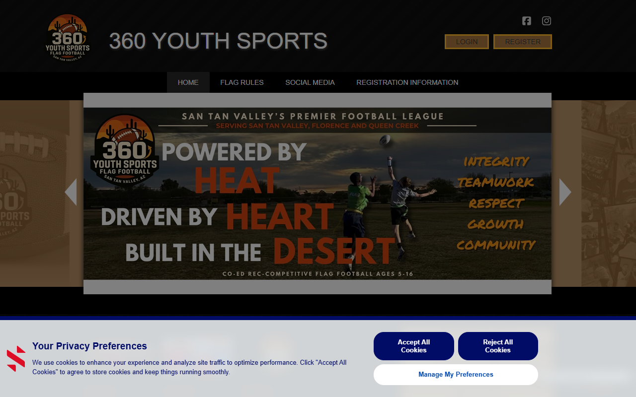 360youthsportsaz.com screenshot
