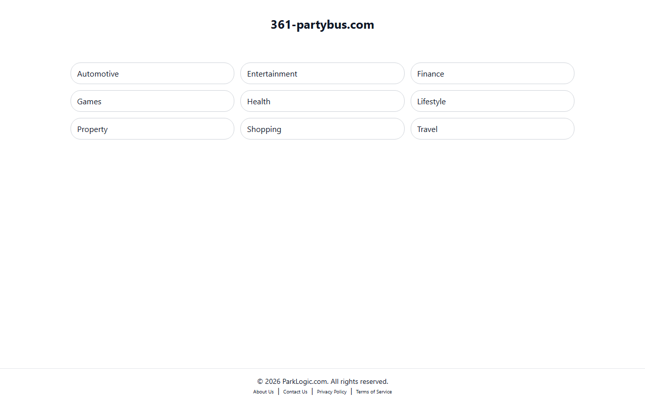 361-partybus.com screenshot