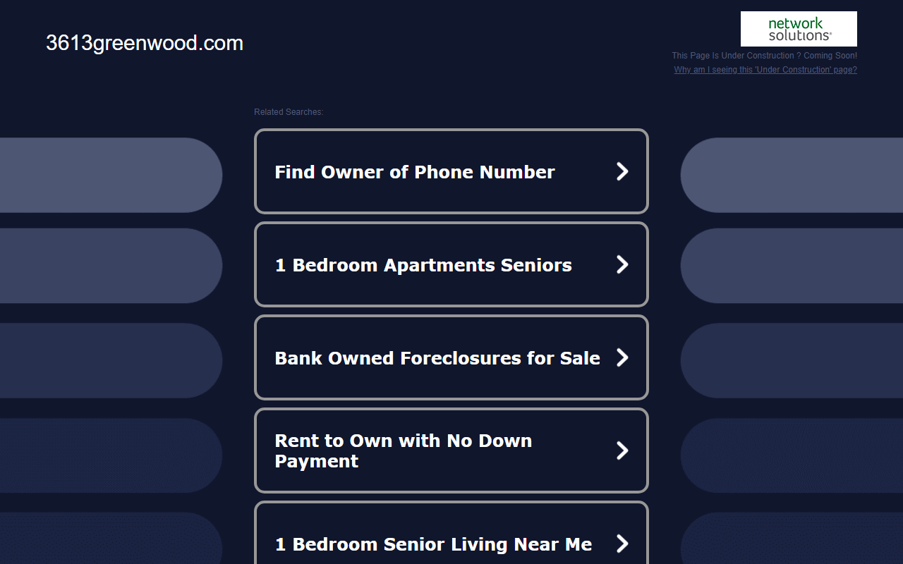 3613greenwood.com screenshot