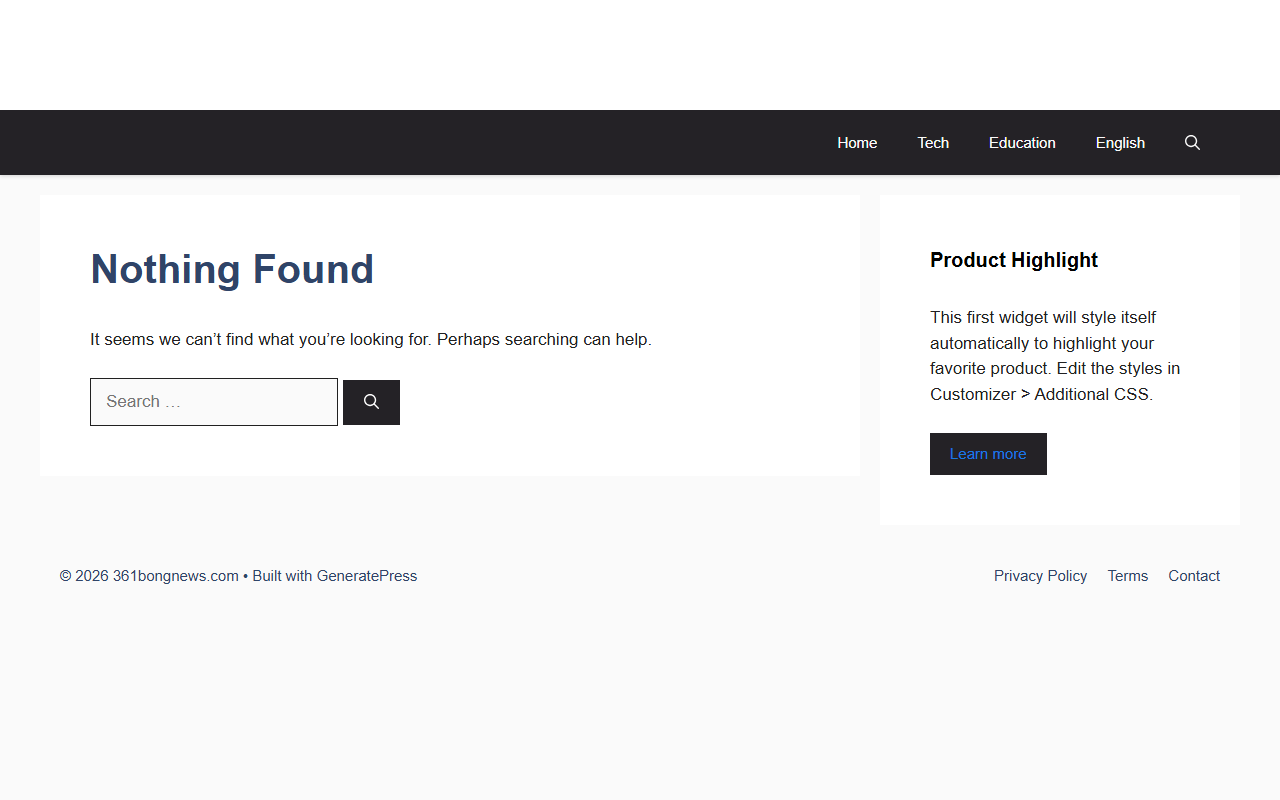361bongnews.com screenshot