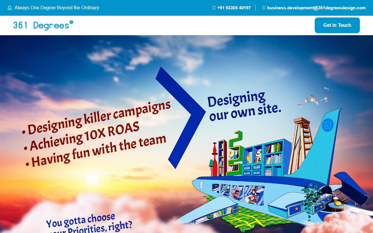 361degreesdesign.com screenshot