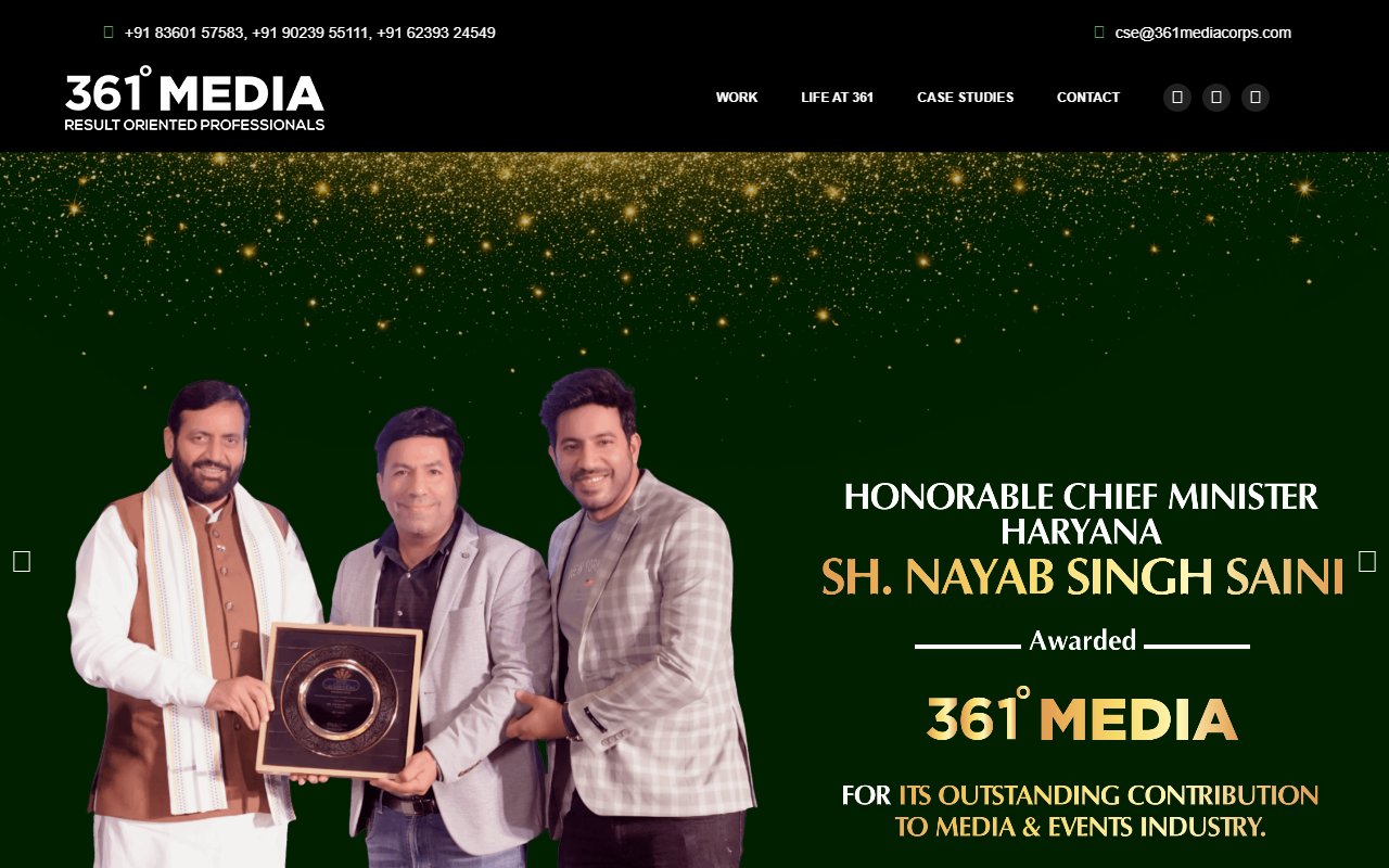 361mediacorps.com screenshot