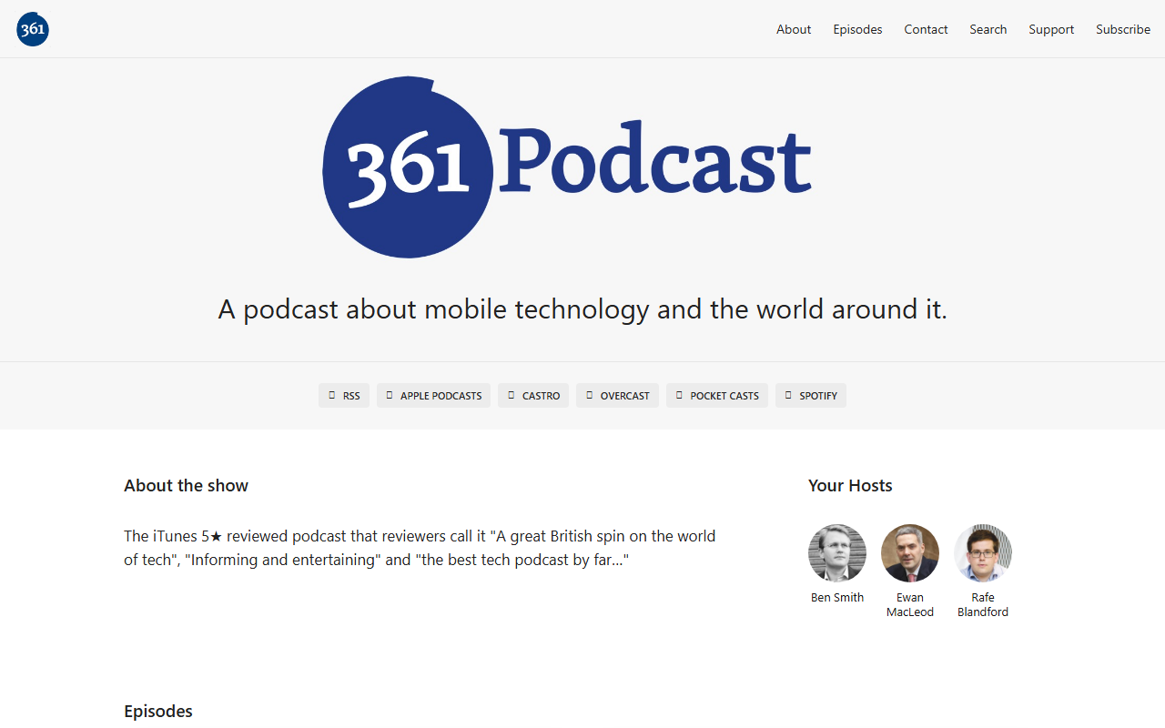 361podcast.com screenshot
