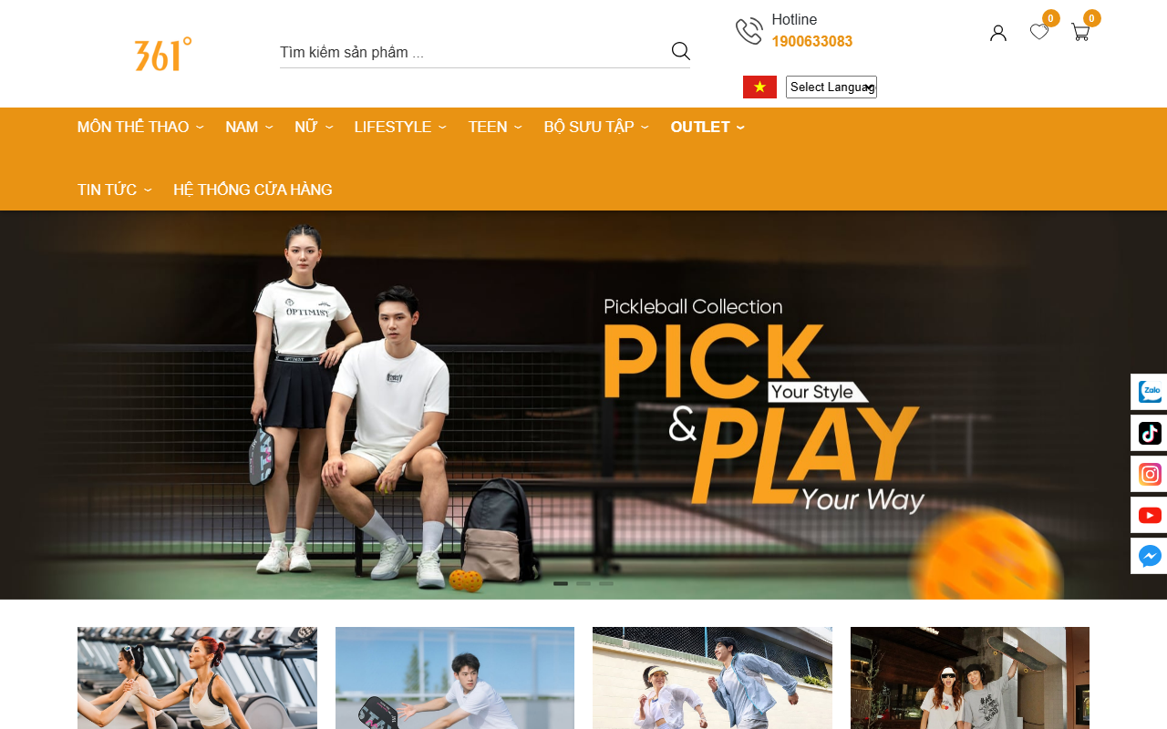 361thethao.com screenshot