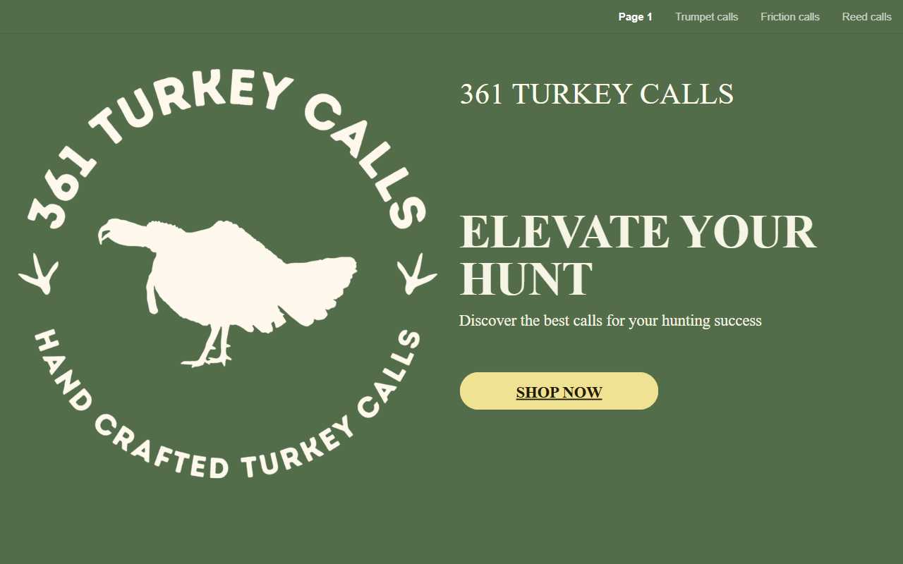 361turkeycalls.com screenshot