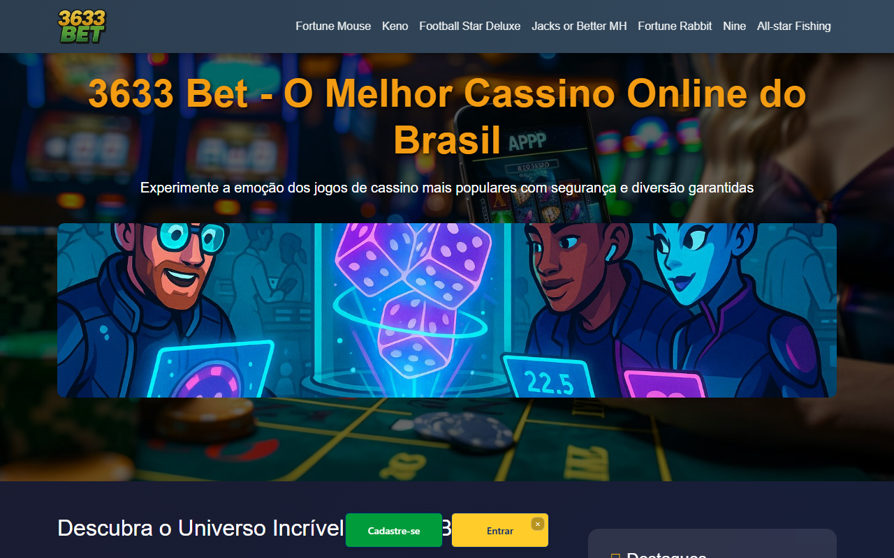3633betcasino.com screenshot
