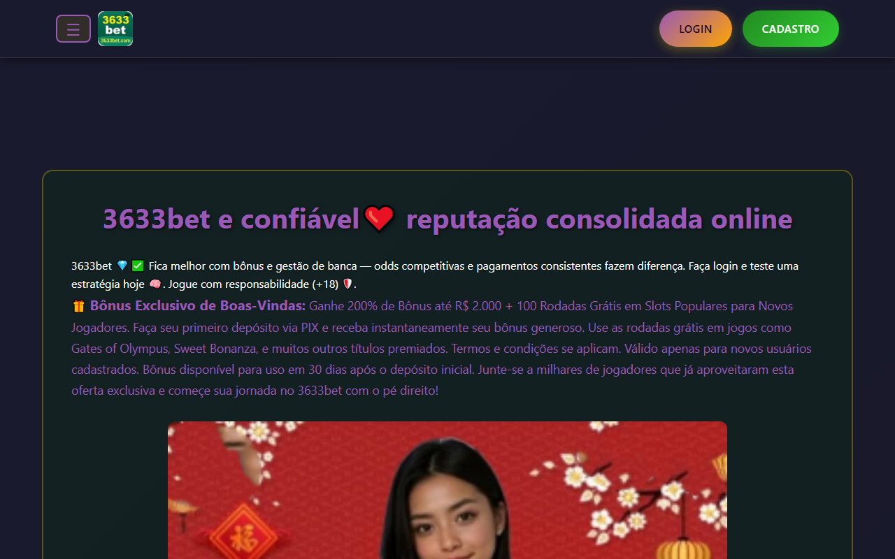 3633betunique.com screenshot