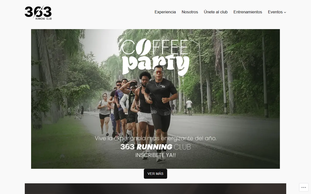363runningclub.com screenshot