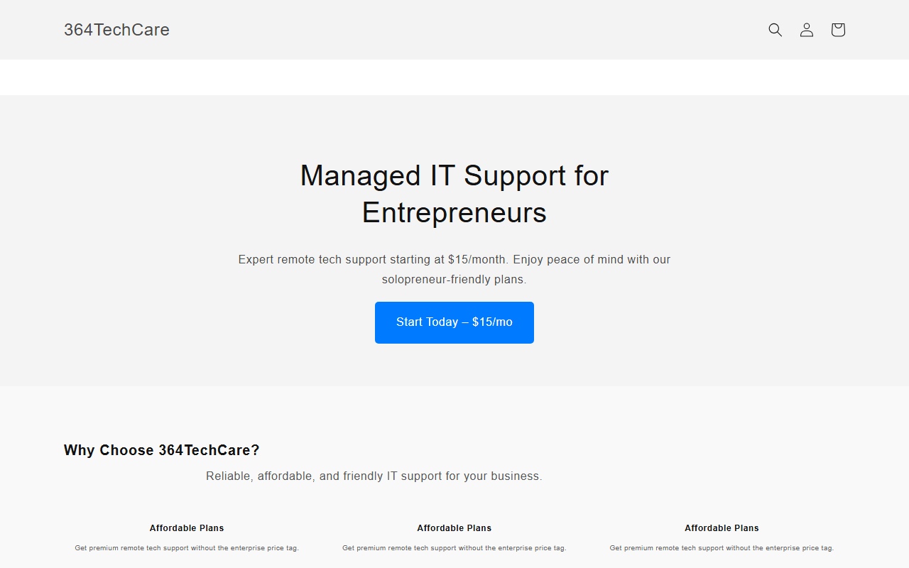 364techcare.com screenshot