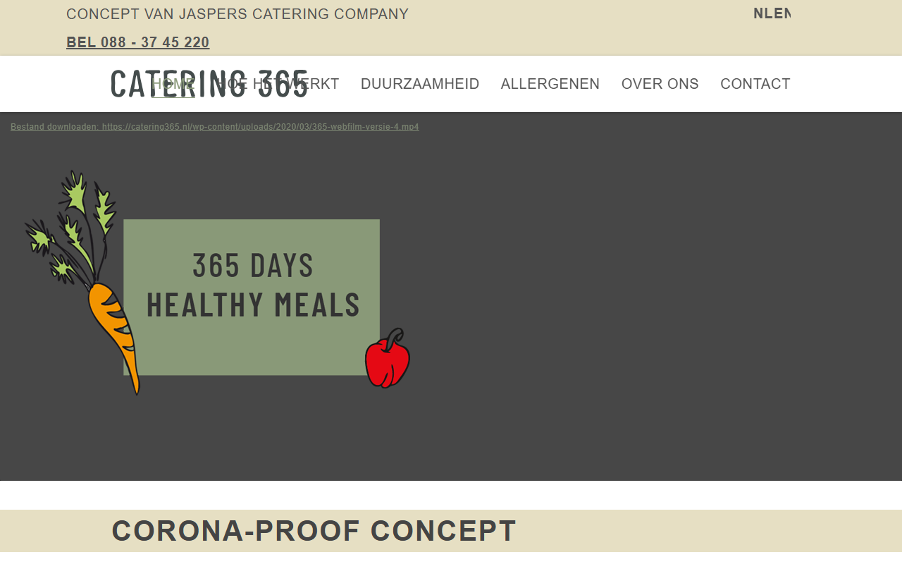 365-catering.com screenshot