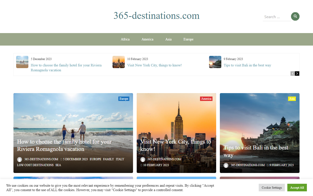 365-destinations.com screenshot