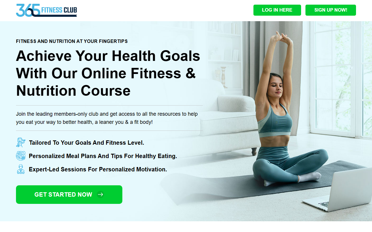 365-fitnessclub.com screenshot