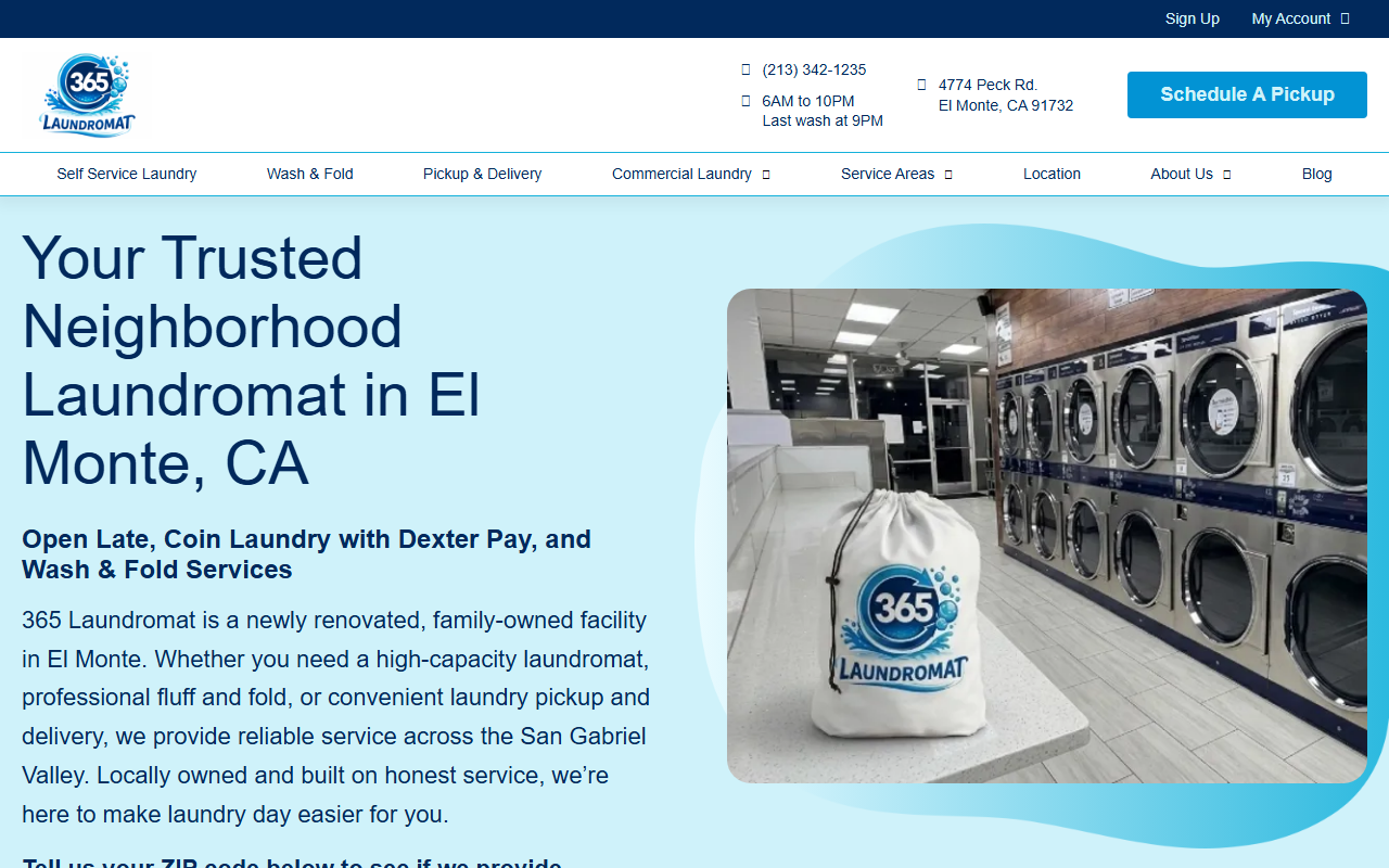 365-laundromat.com screenshot