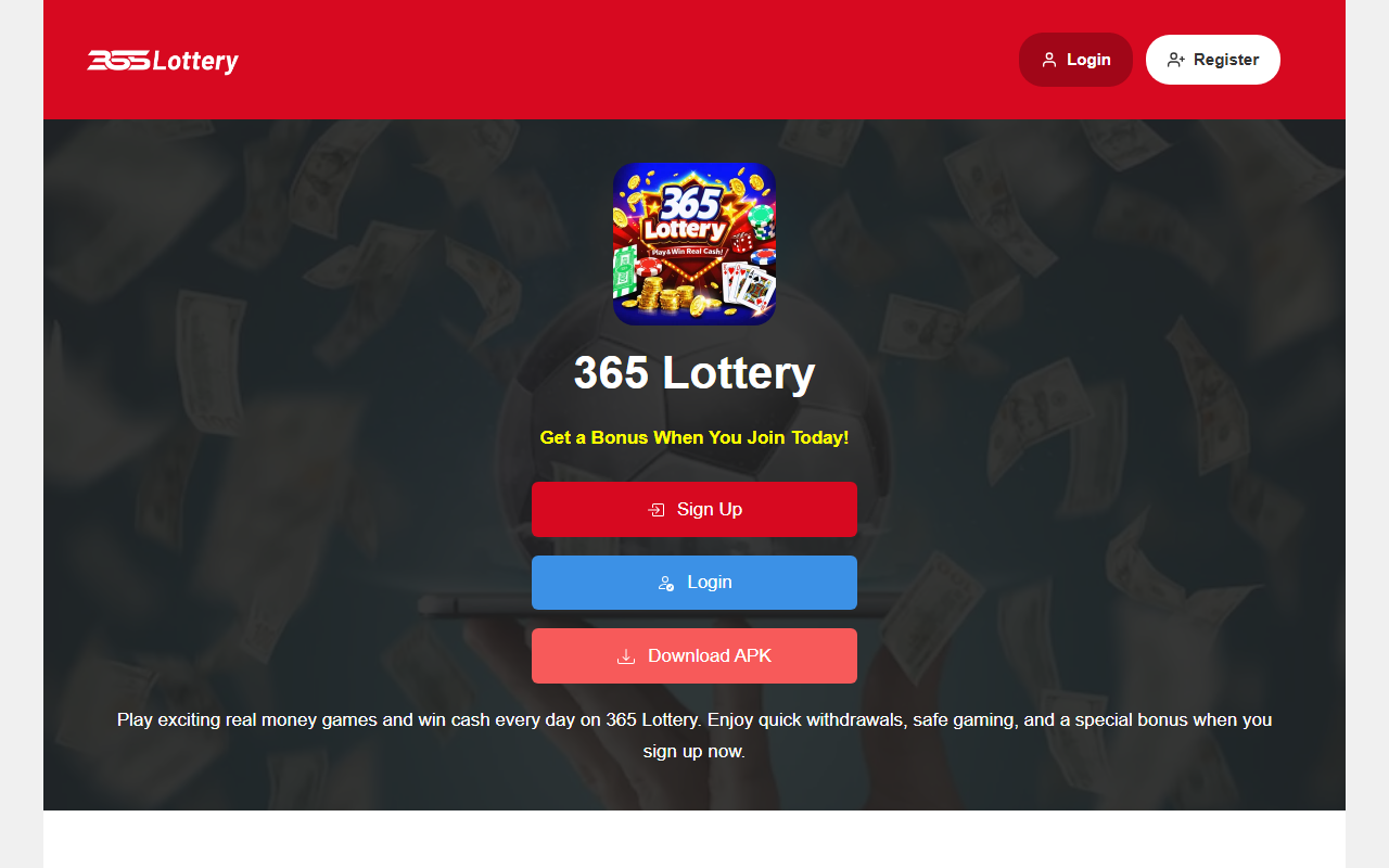 365-lotttery.com screenshot