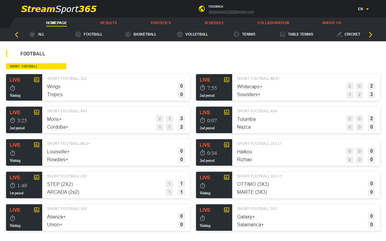 365-sport-stream.com screenshot