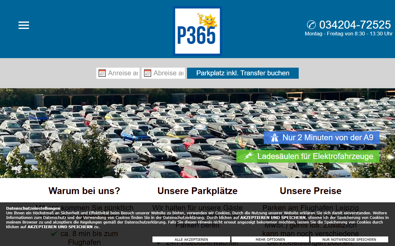 365-tage-parken.com screenshot