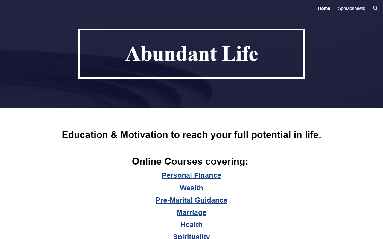 365abundantlife.com screenshot